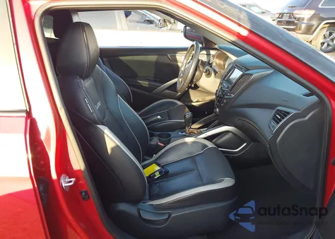 2014 Hyundai Veloster Turbo W/Black z USA, uszkodzony, nr VIN KMHTC6AE8EU200475